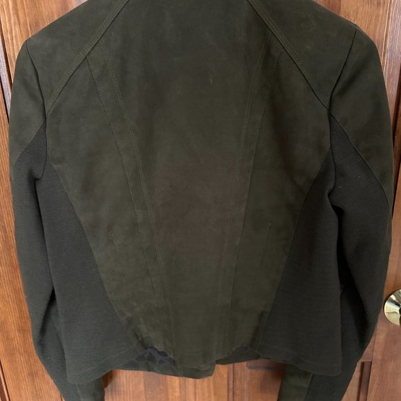 Marc Jacobs Olive Suede Jacket - Picture 3 of 5